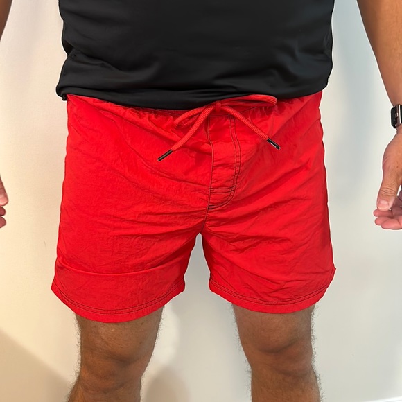 Red men’s Diesel swim short - Picture 1 of 7